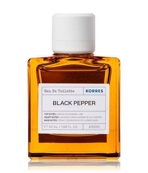 korres perfume black pepper.